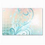 Pink Blue Pattern Postcard 4 x 6  (Pkg of 10)