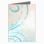 Pink Blue Pattern Greeting Card