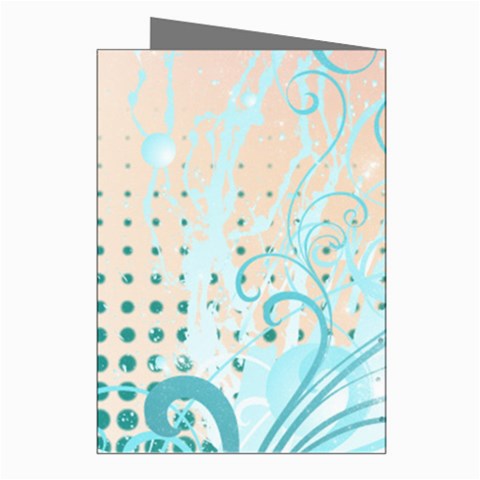 Pink Blue Pattern Greeting Cards (Pkg of 8) from ArtsNow.com Right