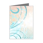 Pink Blue Pattern Mini Greeting Card