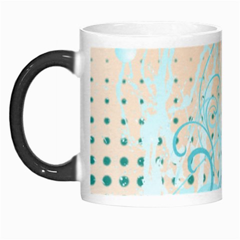 Pink Blue Pattern Morph Mug from ArtsNow.com Left
