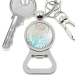 Pink Blue Pattern Bottle Opener Key Chain