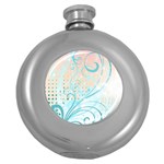 Pink Blue Pattern Hip Flask (5 oz)