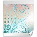 Pink Blue Pattern Canvas 8  x 10 