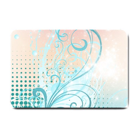 Pink Blue Pattern Small Doormat from ArtsNow.com 24 x16  Door Mat