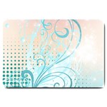 Pink Blue Pattern Large Doormat