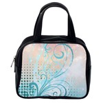 Pink Blue Pattern Classic Handbag (One Side)