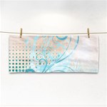 Pink Blue Pattern Hand Towel