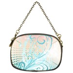 Pink Blue Pattern Chain Purse (One Side)