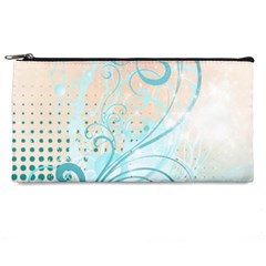 Pink Blue Pattern Pencil Case from ArtsNow.com Front