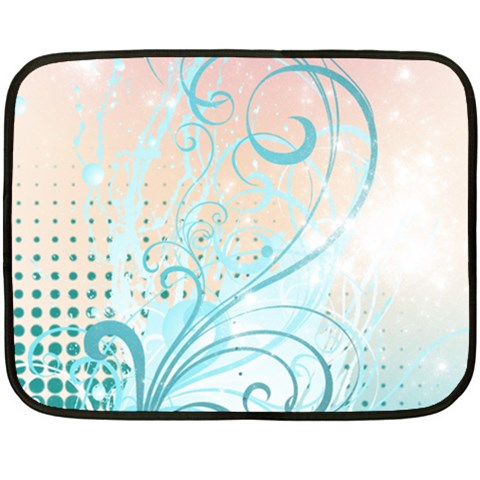 Pink Blue Pattern Double Sided Fleece Blanket (Mini) from ArtsNow.com 35 x27  Blanket Front