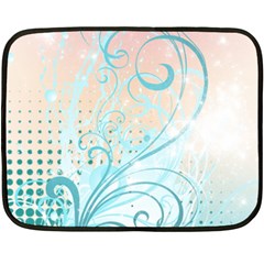 Pink Blue Pattern Double Sided Fleece Blanket (Mini) from ArtsNow.com 35 x27  Blanket Back