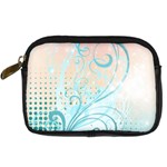 Pink Blue Pattern Digital Camera Leather Case