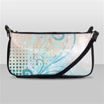 Pink Blue Pattern Shoulder Clutch Bag