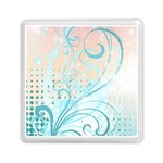 Pink Blue Pattern Memory Card Reader (Square)