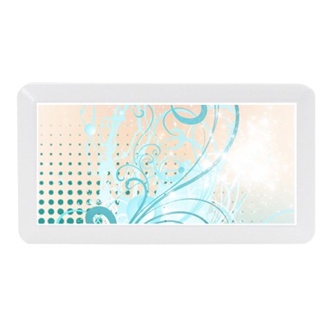 Pink Blue Pattern Memory Card Reader (Mini) from ArtsNow.com Front