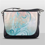 Pink Blue Pattern Messenger Bag