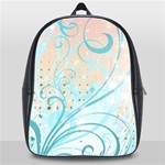 Pink Blue Pattern School Bag (XL)