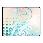 Pink Blue Pattern Double Sided Fleece Blanket (Small)