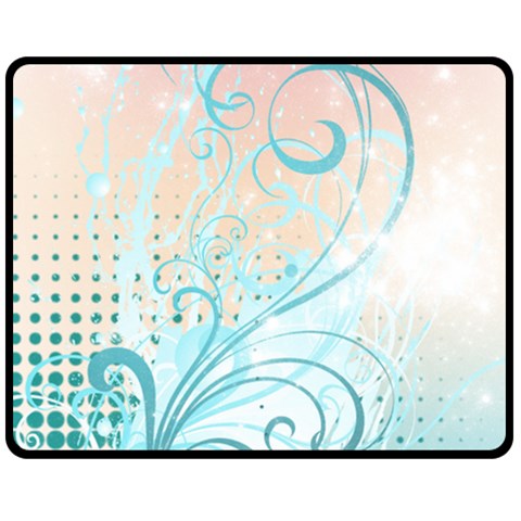 Pink Blue Pattern Double Sided Fleece Blanket (Medium) from ArtsNow.com 58.8 x47.4  Blanket Front