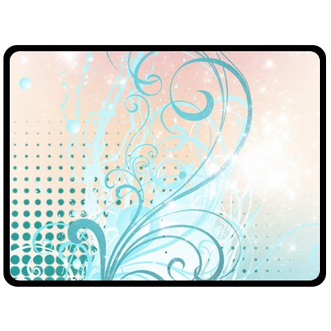 Pink Blue Pattern Double Sided Fleece Blanket (Large) from ArtsNow.com 80 x60  Blanket Front