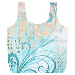 Pink Blue Pattern Full Print Recycle Bag (XL) from ArtsNow.com Front