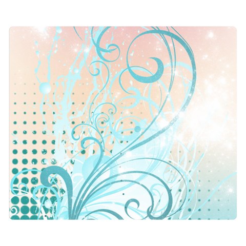 Pink Blue Pattern Double Sided Flano Blanket (Small) from ArtsNow.com 50 x40  Blanket Front