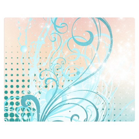 Pink Blue Pattern Double Sided Flano Blanket (Medium) from ArtsNow.com 60 x50  Blanket Front