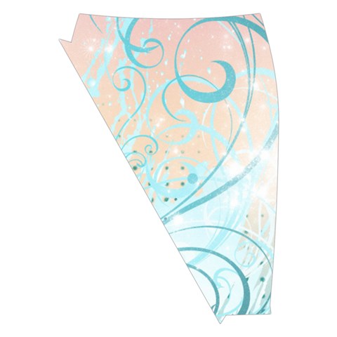 Pink Blue Pattern Midi Wrap Pencil Skirt from ArtsNow.com Front Left