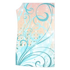 Pink Blue Pattern Women s Button Up Vest from ArtsNow.com Front Right