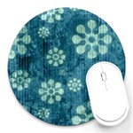 Snow Flake Art Round Mousepad