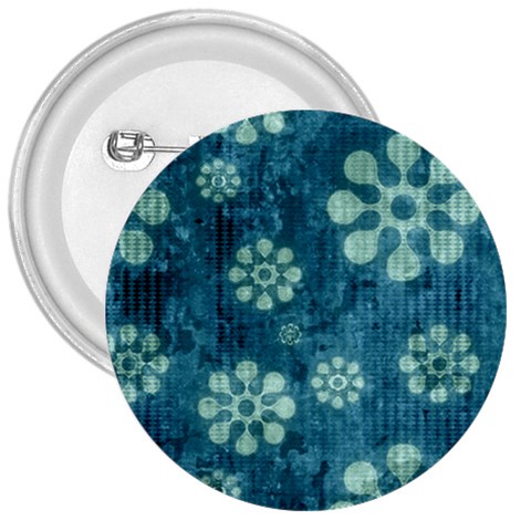 Snow Flake Art 3  Button from ArtsNow.com Front