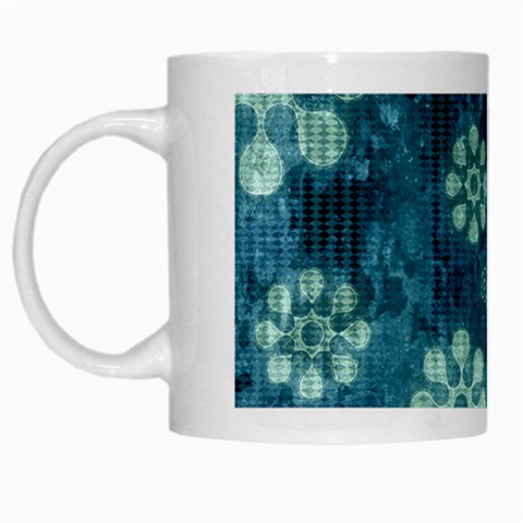 Snow Flake Art White Mug from ArtsNow.com Left