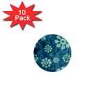 Snow Flake Art 1  Mini Magnet (10 pack) 