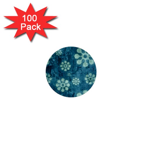 Snow Flake Art 1  Mini Button (100 pack)  from ArtsNow.com Front