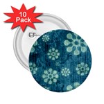 Snow Flake Art 2.25  Button (10 pack)