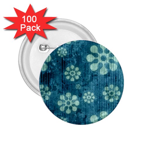Snow Flake Art 2.25  Button (100 pack) from ArtsNow.com Front
