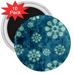 Snow Flake Art 3  Magnet (10 pack)