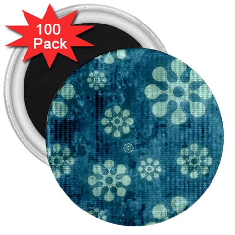 Snow Flake Art 3  Magnet (100 pack) from ArtsNow.com Front
