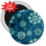 Snow Flake Art 3  Magnet (100 pack)