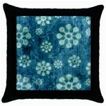 Snow Flake Art Throw Pillow Case (Black)