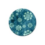 Snow Flake Art Magnet 3  (Round)