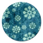 Snow Flake Art Magnet 5  (Round)