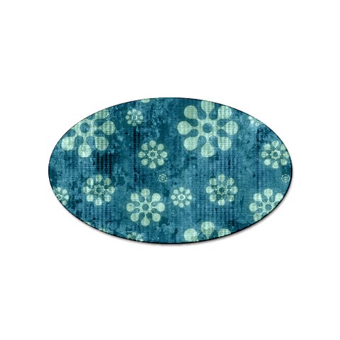 Snow Flake Art Sticker Oval (10 pack) from ArtsNow.com Front