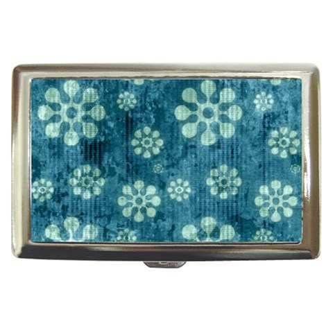 Snow Flake Art Cigarette Money Case from ArtsNow.com Front
