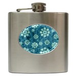 Snow Flake Art Hip Flask (6 oz)