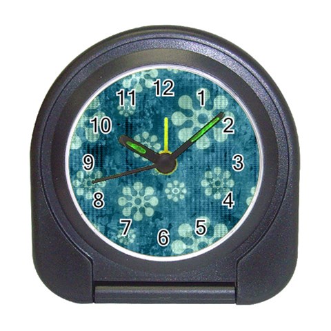 Snow Flake Art Travel Alarm Clock from ArtsNow.com Front