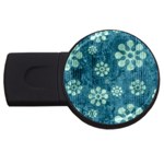 Snow Flake Art USB Flash Drive Round (4 GB)