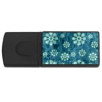 Snow Flake Art USB Flash Drive Rectangular (4 GB)