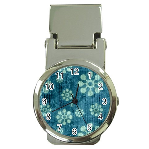 Snow Flake Art Money Clip Watch from ArtsNow.com Front